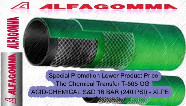 Chemical Transfer T-505 OG ACID-CHEMICAL S&D 16 BAR (240 PSI) - XLPE,chemical transfer hose,ALFAGOMMA,Custom Manufacturing and Fabricating/Fabricating/Hose & Tube