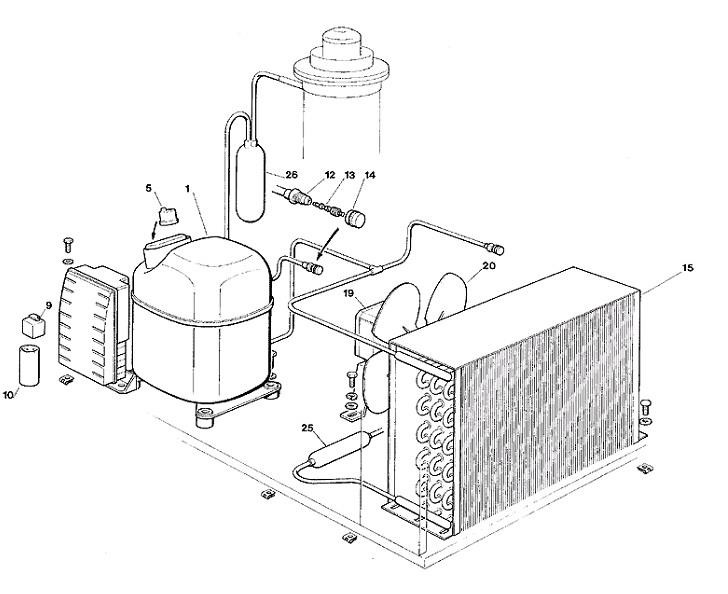 อะไหล่เครื่องทำน้ำแข็ง Scotsman รุ่น MF 30 (Spare Parts for flake ice machine : Refrigerant System Air Cooled),อะไหล่เครื่องทำน้ำแข็ง,spare parts,spares,parts,flake ice machine,Refrigerant,SCOTSMAN,Machinery and Process Equipment/Machine Parts