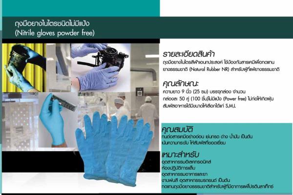 ถุงมือยางไนไตรชนิดไม่มีแป้ง (Nitrile gloves powder free) ถุงมือป้องกันสารเคมี,ถุงมือยางไนไตรชนิดไม่มีแป้ง, ถุงมือป้องกันสารเคมี, ถุงมือยาง,tonga,Plant and Facility Equipment/Safety Equipment/Gloves & Hand Protection