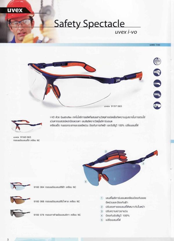 จำหน่ายแว่นตานิรภัย UVEX รุ่น I-VO ทั้งปลีกและส่ง ราคาพิเศษ,แว่นตานิรภัยดีไซน์สวย, แว่นตานิรภัยมีมาตรฐาน,UVEX,Plant and Facility Equipment/Safety Equipment/Eye Protection Equipment