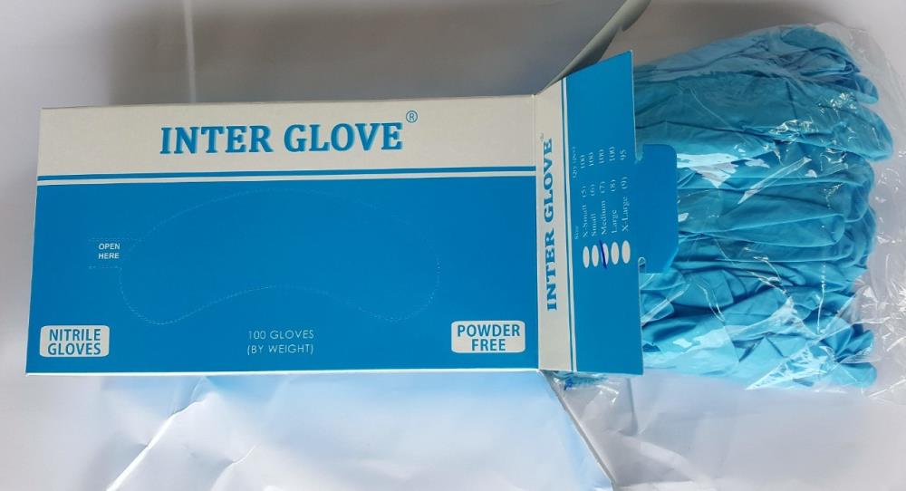 ถุงมือยางไนไตล์สีฟ้า (Nitrile Gloves Blue),Nitrile Gloves,ถุงมือไนไตรล์,ถุงมือยางไนไตล์สีฟ้า,ถุงมือ,INTER GLOVES,Plant and Facility Equipment/Safety Equipment/Gloves & Hand Protection
