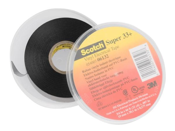 3M No. super 33+ เทปพันสายไฟ (19mm.x60Ft.),เทปพันสายไฟ, เทปพันสายไฟ 3M, 3M super 33+,3M,Sealants and Adhesives/Tapes