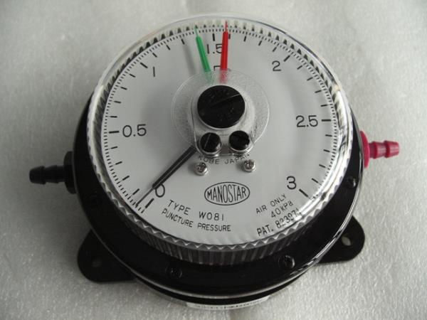 MANOSTAR Low Differential Pressure Gauge WO81FT3E,WO81FT3E, MANOSTAR, YAMAMOTO, W081,MANOSTAR,Instruments and Controls/Gauges
