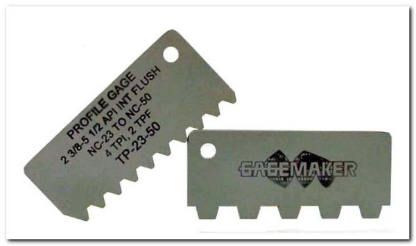 TAPERED THREAD PROFILE GAGES,PROFILE GAGES,Gage Maker,Instruments and Controls/Inspection Equipment