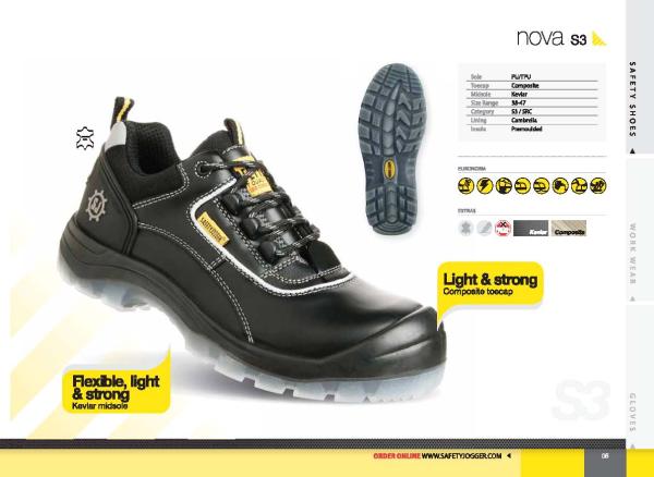 รองเท้าเซฟตี้หัวเหล็ก Safety Jogger Nova S3,รองเท้าเซฟตี้,รองเท้านิรภัย,Safety Jogger,Nova,Safety Jogger,Plant and Facility Equipment/Safety Equipment/Foot Protection Equipment