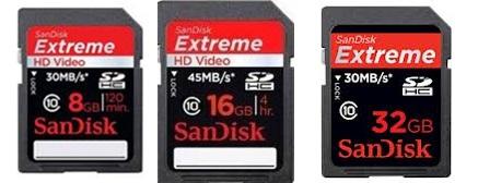 Extreme HD Video SDHC (Class 10) ,การ์ด Memory,SANDISK,Plant and Facility Equipment/Office Equipment and Supplies/General Office Supplies