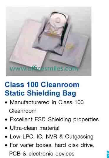 Class 100 Cleanroom Static Shielding Bag,จำหน่าย static shielding bag class 100,Class 100 Cleanroom Static Shielding Bag,Electrical and Power Generation/Safety Equipment