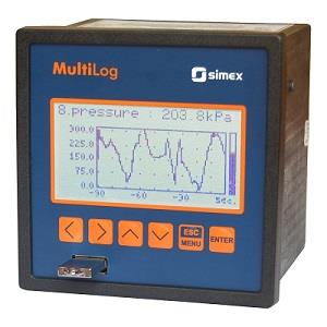 Multifunction data recorders - MultiLog SRD-99,Multifunction data recorders,เครื่องบันทึกข้อมูล,เครื่องบันทึกข้อมูลแบบมีจอแสดงผล,SIMEX,multilog,SIMEX,Instruments and Controls/Flow Meters