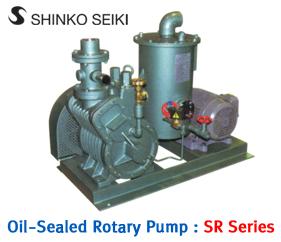 ปั๊มสุญญากาศ ปั๊มแวคคั่ม Oil-Sealed Rotary Vacuum Pumps : SR Series,vacuum pump,ปั๊มสุญญากาศ,แวคคั่มปั๊ม,ปํ๊มโรตารี่,SHINKO SEIKI,Pumps, Valves and Accessories/Pumps/Oil Pump