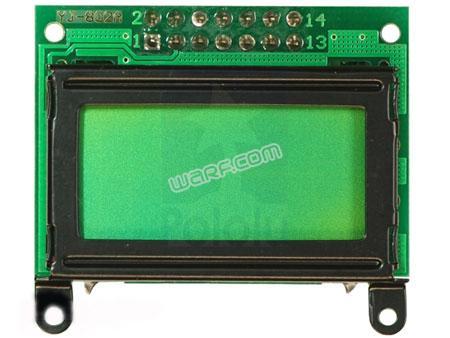 8x2 Character LCD - Black Bezel (Parallel Interface),LCD ,,Automation and Electronics/Electronic Equipment/Modulators