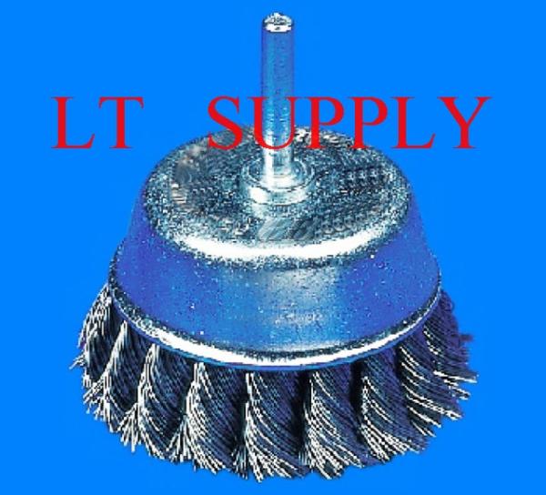 CUP BRUSH TWISTED KNOT WITH SHANK,แปรงลวดถ้วย,แปรงคัพถ้วย,Cup Brush,Twist Knot,-,Tool and Tooling/Tooling