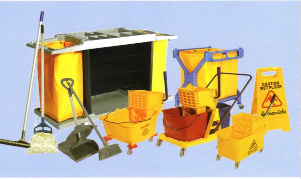 อุปกรณ์แม่บ้าน,แม่บ้าน รถเข็น ป้าย ถังขยะ,,Custom Manufacturing and Fabricating/Fabricating/Supplies