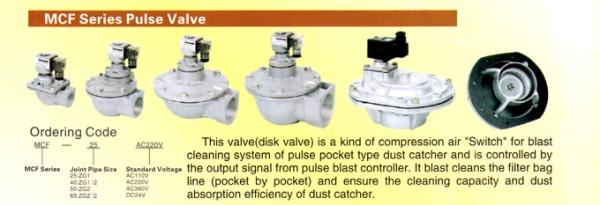 PULSE VALVE,วาล์วเป่าฝุ่น,GFS GOYEN TURBO,Pumps, Valves and Accessories/Valves/Air Valves