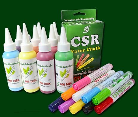 หมึกเติมปากกาไวท์บอร์ดไร้กลิ่น ไร้ฝุ่น Non toxic - CSR Water Chalk Ink,ปากกาไวท์บอร์ดไร้กลิ่น,ปากกาไวท์บอร์ด Non toxic,CSR WATER CHALK,Energy and Environment/Environment Instrument