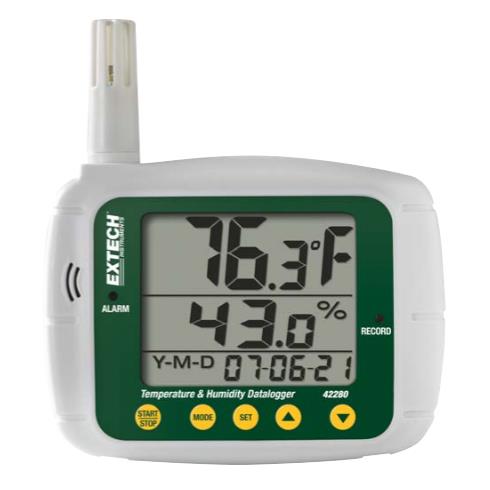 เครื่องบันทึกอุณหภูมิ ความชื้น Temperature and Humidity Datalogger รุ่น 42280,เครื่องบันทึกอุณหภูมิ ความชื้น USB Datalogger,EXTECH,Instruments and Controls/Thermometers
