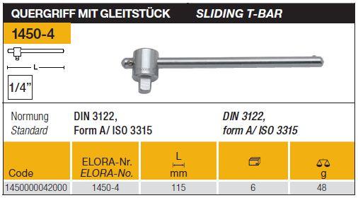 Sliding T-Bar,Sliding T-Bar, ELORA, Pliers, Sockets,ELORA,Tool and Tooling/Machine Tools/General Machine Tools