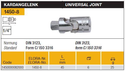 Universal Joint,Universal Joint, ELORA, Pliers, Sockets,ELORA,Tool and Tooling/Machine Tools/General Machine Tools
