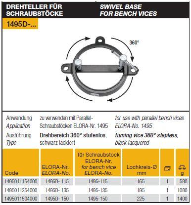 Swivel Base for Bench Vices ,Swivel Base for Bench Vices, ELORA, Striking Tools,ELORA,Tool and Tooling/Machine Tools/General Machine Tools
