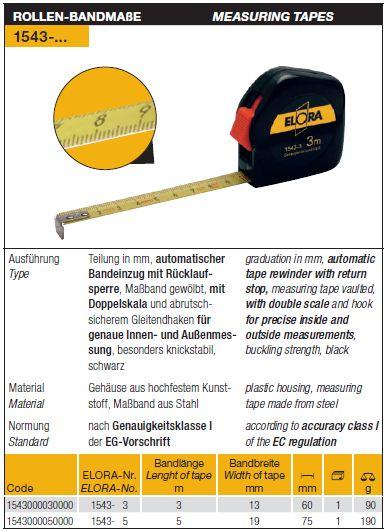 Measuring Tapes,Measuring Tapes, ELORA, Measuring,ELORA,Tool and Tooling/Machine Tools/General Machine Tools