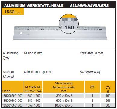 Aluminium Rulers,Aluminium Rulers, ELORA, Measuring,ELORA,Tool and Tooling/Machine Tools/General Machine Tools