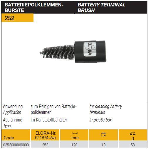 Battery Terminal Brush,Battery Terminal Brush, ELORA,  ,ELORA,Tool and Tooling/Machine Tools/General Machine Tools