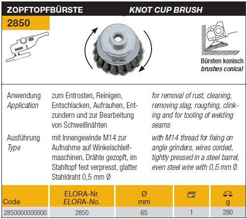 Knot Cup Brush,Knot Cup Brush, ELORA,  ,ELORA,Tool and Tooling/Machine Tools/General Machine Tools