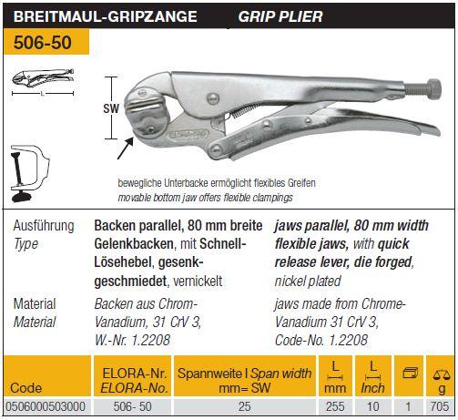 Grip Plier,Grip Plier, ELORA, Welding-,ELORA,Tool and Tooling/Machine Tools/General Machine Tools