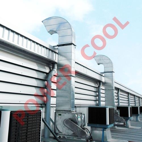 Evaporative air cooler system,evap, evaporative, เครื่องทำลมเย็น, อีแว๊ป,POWERCOOL,Industrial Services/Installation
