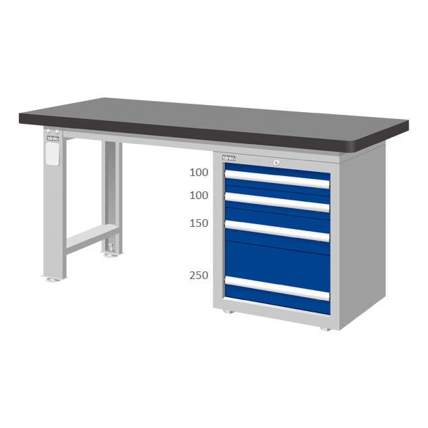 โต๊ะทำงานช่าง โต๊ะช่าง โต๊ะเหล็ก (Workbench - Tanko Top) รุ่น WAS (70)  มีตู้เครื่องมือช่างใต้โต๊ะ,โต๊ะทำงานช่าง,โต๊ะเหล็ก,TANKO,Heavy Duty,Workbench,WAT-5203,หน้าท๊อป,top,workbench top,ลิ้นชัก,ลิ้นชักใต้โต๊ะ,ตู้เครื่องมือช่าง,heavy duty,TANKO,Materials Handling/Workbench and Work Table