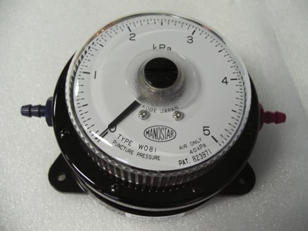 MANOSTAR Low Differential Pressure Gauge WO81FN5E,YAMAMOTO, MANOSTAR, Pressure Gauge, WO81FN5E, WO81,MANOSTAR,Instruments and Controls/Gauges