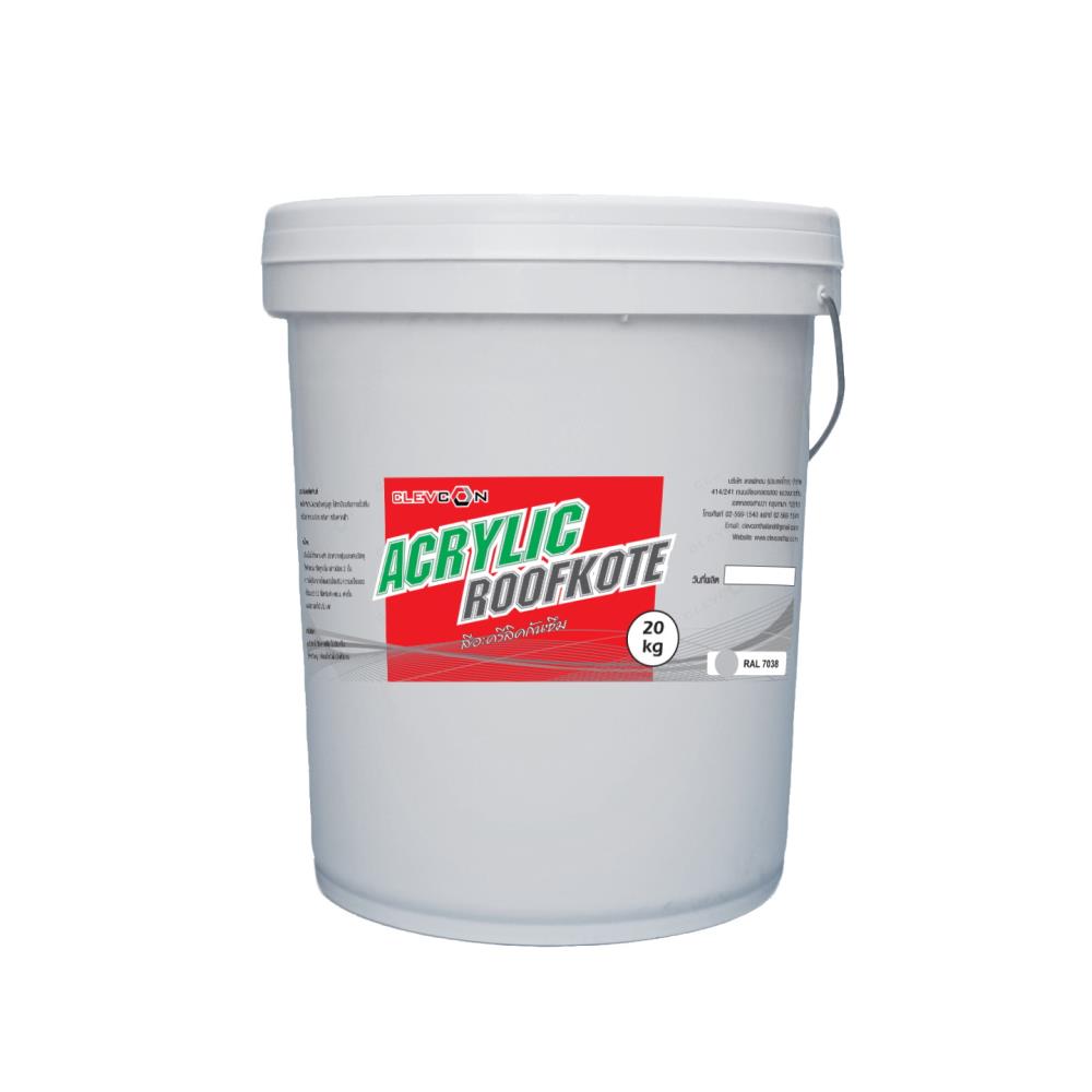 Acrylic Roofkote สีอะครีลิคกันซึม,อะครีลิคทากันซึม, Acrylic waterproof coating,Clevcon,Construction and Decoration/Building Materials/Fireproof & Waterproof Materials