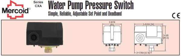 Dwyer สวิตช์แรงดันสำหรับปั๊มน้ำ Water Pump Pressure Switch,Water Pump Pressure Switch,Pump Pressure Switch,Dwyer,Pumps, Valves and Accessories/Pumps/Water & Water Treatment