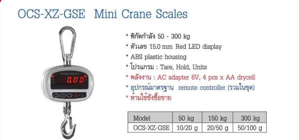 เครื่องชั่ง ZEPPER รุ่น OCS-XZ-GSE Mini Crane Scales,จำหน่ายเครื่องชั่ง crane  , เครื่องชั่งOCS-XZ-GSE Mini Crane,ZEPPER,Instruments and Controls/Scale/Hanging Scale & Crane Scale
