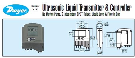 Dwyer Ultrasonic Liquid Transmitter & Controller,Ultrasonic Liquid Transmitter,Controller,Dwyer,Plant and Facility Equipment/Wastewater Treatment