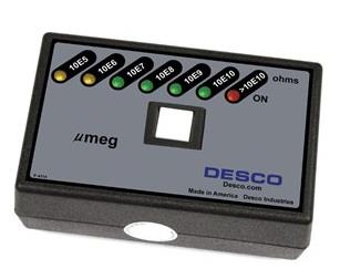TESTER, MICRO MEG, 9V BATTERY, NIST,TESTER, MICRO MEG, 9V BATTERY, NIST,ESD,DESCO,Instruments and Controls/Meters