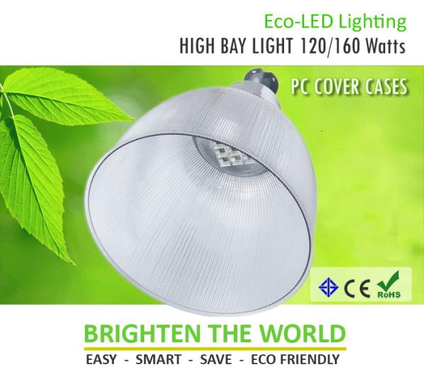 Eco-LED High Bay 60W-160W : PC Cover,LED High Bay,LED Flood Light,LED T8,LED,โคม LED,Eco-Lite,Energy and Environment/Energy Projects
