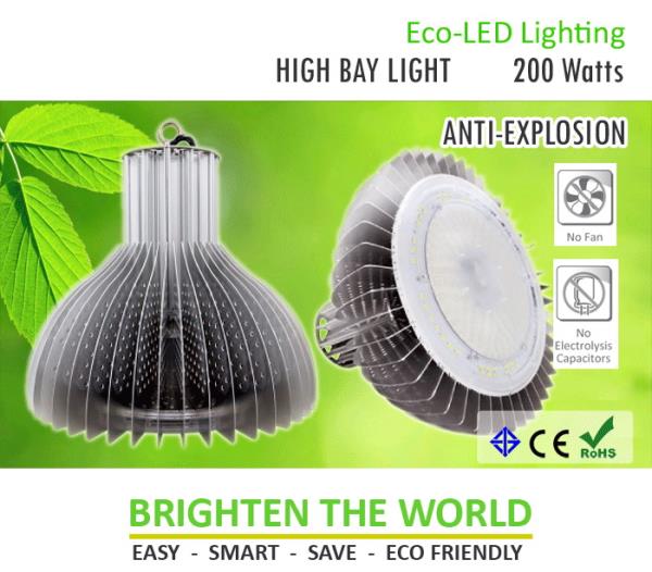 Eco-LED High Bay 200W Anti-Explosion,LED High Bay,LED Flood Light,LED T8,LED,โคม LED,Eco-Lite,Energy and Environment/Energy Projects