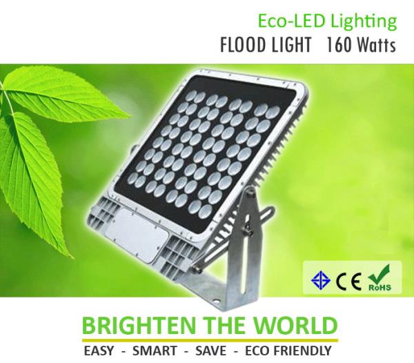 Eco-LED Flood Light 160W,LED High Bay,LED Flood Light,LED T8,LED,โคม LED,Eco-Lite,Energy and Environment/Energy Projects