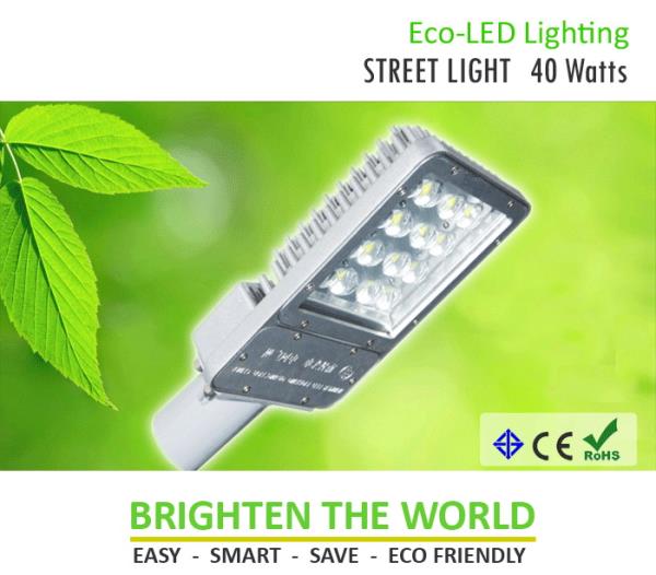 Eco-LED Street Light 40W,LED High Bay,LED Flood Light,LED T8,LED,โคม LED,Eco-Lite,Energy and Environment/Energy Projects