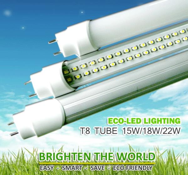 Eco-LED T8 Tube 8W - 22W,LED High Bay,LED Flood Light,LED T8,LED,โคม LED,Eco-Lite,Energy and Environment/Energy Projects