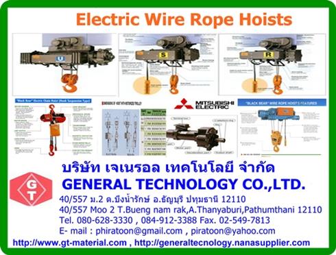 Electric wire rope hoists ,รอกสลิงไฟฟ้า,hoist,รอกสลิงไฟฟ้า,,Materials Handling/Hoists and Winches