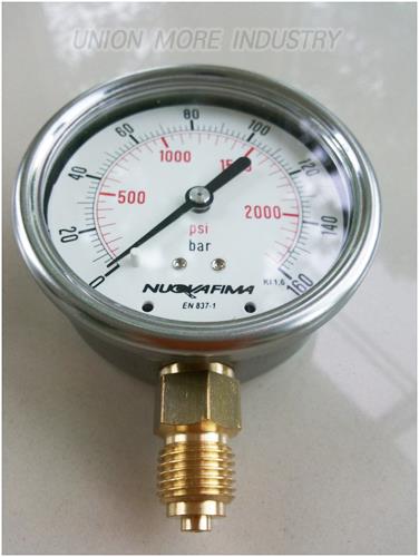NUOVA FIMA PRESSURE GAUGE DS630-160bar 1/4" BOTTOM - เกจวัดความดัน (แบบแห้ง หรือน้ำมัน),pressure gauge,เกจวัดความดัน,pressure measurement,เกจวัดแรงดัน,gauge,เกจ,PRESSURE GAUGES,gauges,NUOVA FIMA,Instruments and Controls/Gauges