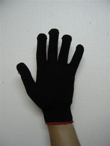 ถุงมือผ้าถัก POLYESTER สีล้วน (มังกรแดงดำล้วน),ถุงมือผ้าถัก POLYESTER สีดำล้วน ,,Plant and Facility Equipment/Safety Equipment/Gloves & Hand Protection