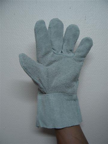 ถุงมือหนังท้องขอบหนังสั้น (เทาล้วนสั้น),ถุงมือหนังท้องขอบหนังสั้น,,Plant and Facility Equipment/Safety Equipment/Gloves & Hand Protection
