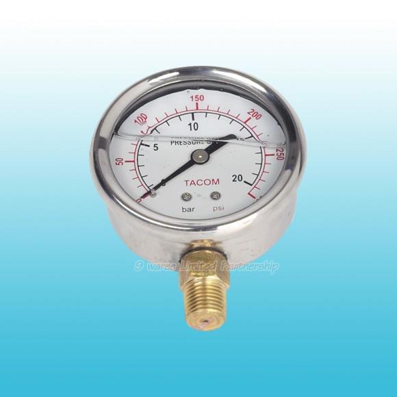เกจวัดแรงดัน (Pressure Gauge) - (ยึดล่าง),เกจวัดความดัน,เกจวัดแรงดัน,pressure gauge,ยึดล่าง,Tacom,Machinery and Process Equipment/Vessels/Pressure Vessel