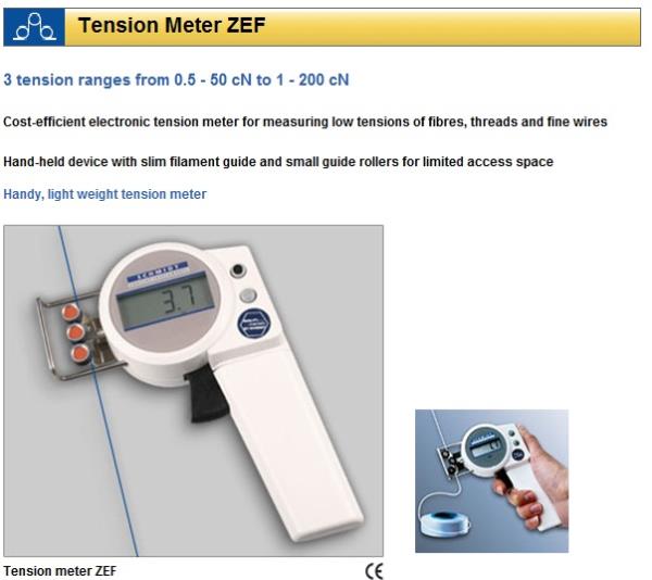 Tension Meter ZEF,Tension Meter ZEF,hans-schmidt,Instruments and Controls/Test Equipment