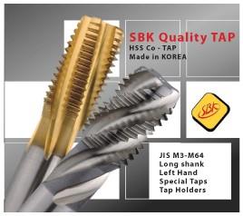 ดอกต๊าป ไฮสปีดโคบอล HSS-E Taps SBK Supertools จากเกาหลี,ดอกต๊าปไฮสปีด,ร่องเลื้อย,HSS-E Taps,SBK,Supertool,SBK,Supertools,HTD,Tool and Tooling/Cutting Tools