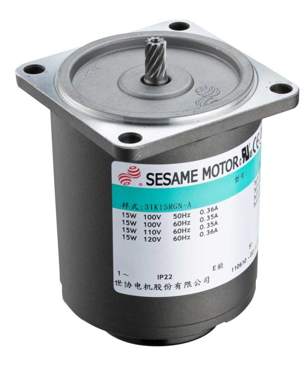 AC Speed Controlled Motor(M206-411),AC, Motor, Speed, Brake, Clutch, Reducer, Controll,SESAME MOTOR Corp.,Machinery and Process Equipment/Engines and Motors/Motors