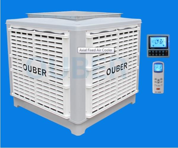 เครื่องทำลมเย็น (Evaporative Air Cooler),เครื่องทำลมเย็น,พัดลมไอเย็น,Evaporative Air Cooler,evap air cooler,แอร์ไอน้ำ,OUBER,Machinery and Process Equipment/Industrial Fan