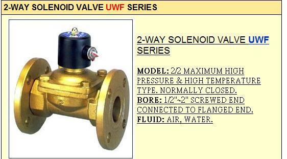 UNI-D UW-F 2/2 WAY SOLENOID VALVE,UNI-D UW-F, UW-15F,UW-20F,UW-25F,UW-35F,UW-40F,UNI-D,Pumps, Valves and Accessories/Pumps/Air Pumps